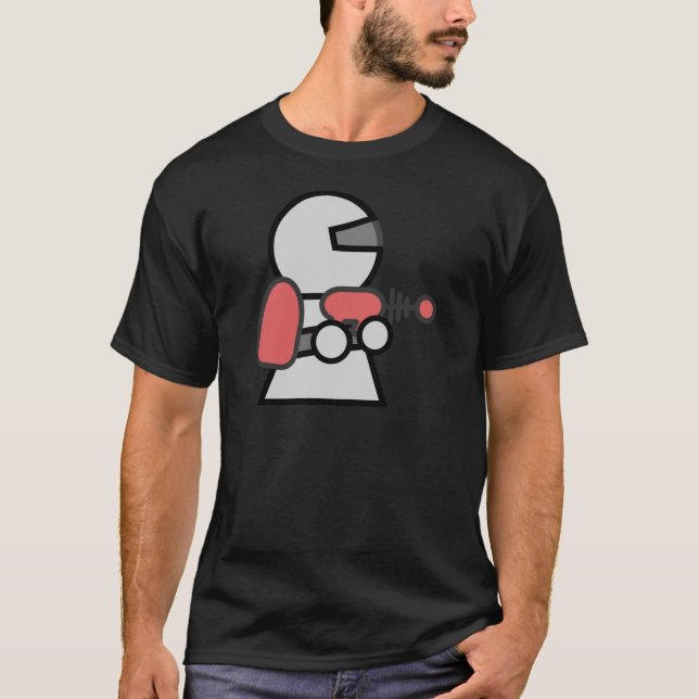 Cartoon-Raumfahrer T-Shirt (Vorderseite)