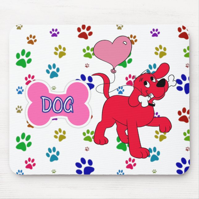 Cartoon Red Dog Anpassen Gel-Maus-Pad Mousepad (Vorne)