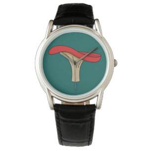 Cartoon Red Mushroom Armbanduhr