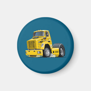 Cartoon-Renntruck Magnet