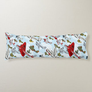 Cartoon Retro-Flugzeuge Muster Stoff-Abdeckung Seitenschläferkissen