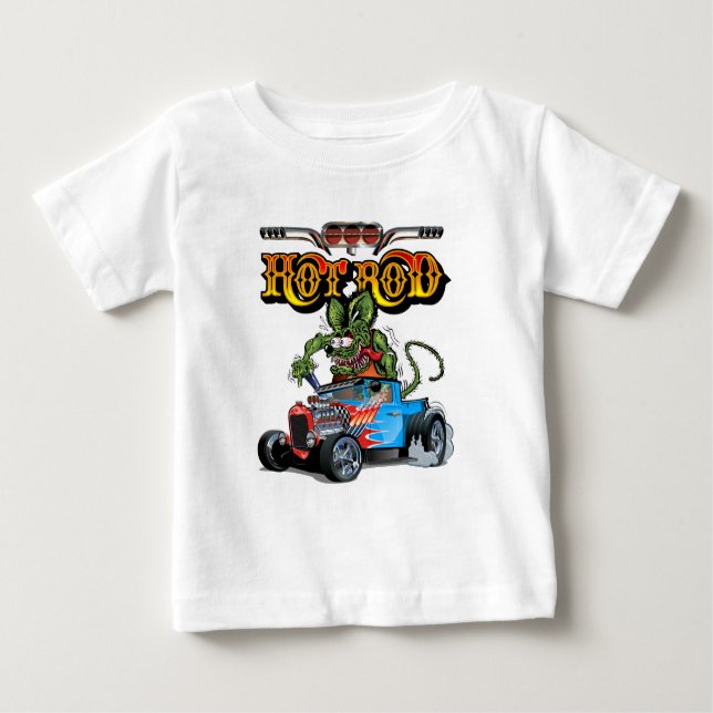 Cartoon Retro-frisierte Auto Baby T-shirt (Vorderseite)