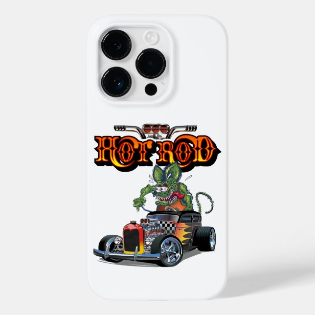 Cartoon Retro-frisierte Auto Case-Mate iPhone Hülle (Rückseite)