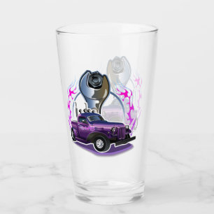 Cartoon Retro-frisierte Auto Glas
