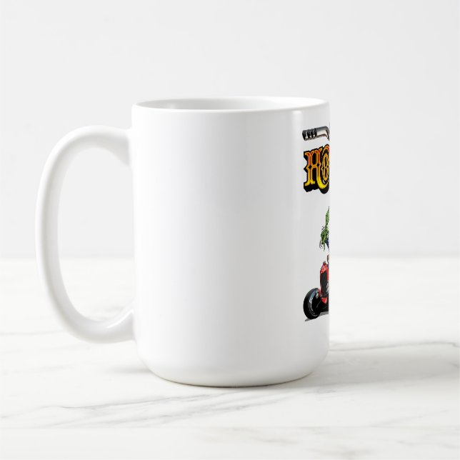 Cartoon Retro-frisierte Auto Kaffeetasse (Links)