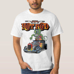 Cartoon Retro-frisierte Auto T-Shirt
