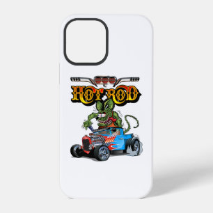 Cartoon Retro-Hot-Rod iPhone 12 Pro Hülle