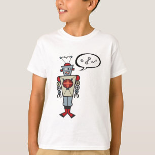 Cartoon Retro Robot Niedlich Kids Junge Geburtstag T-Shirt