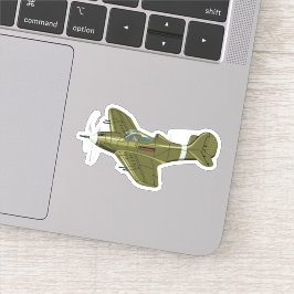 Cartoon-Retroflugzeug Aufkleber