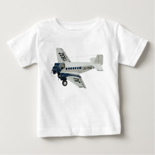 Cartoon-Retroflugzeug Baby T-shirt