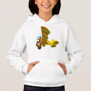 Cartoon-Retroflugzeug Hoodie