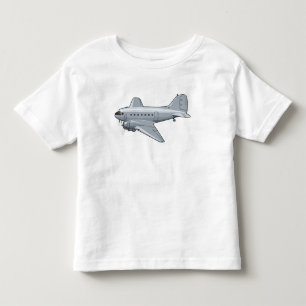 Cartoon-Retroflugzeug Kleinkind T-shirt
