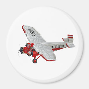 Cartoon-Retroflugzeug Magnet