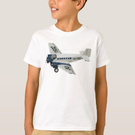 Cartoon-Retroflugzeug T-Shirt