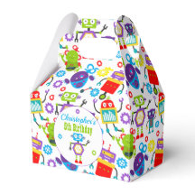 Cartoon Robot Theme Geburtstagsparty