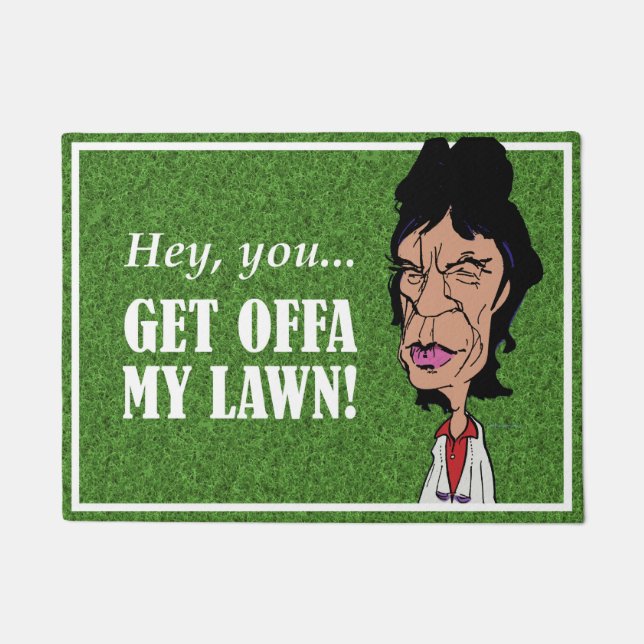 Cartoon-Rock-and-Rollfußmatte Fußmatte (Vorderseite)