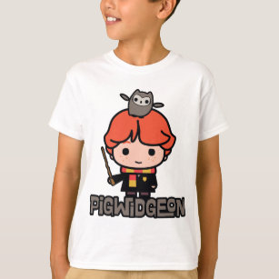 Cartoon Ron Weasley und Pigwidgeon T-Shirt