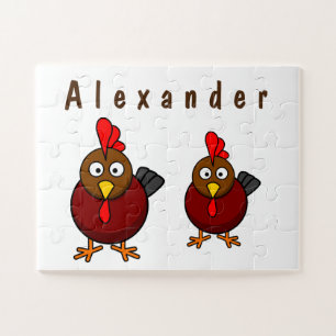 Cartoon-Rooster Puzzle