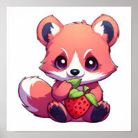 Cartoon Roter Panda