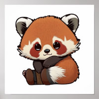 Cartoon Roter Panda