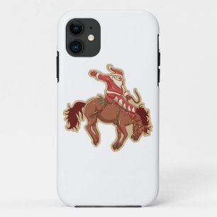 Cartoon Roter Santa-Claus auf Pferd Case-Mate iPhone Hülle