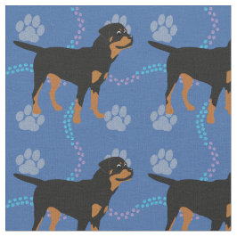 Cartoon Rottweiler Stoff