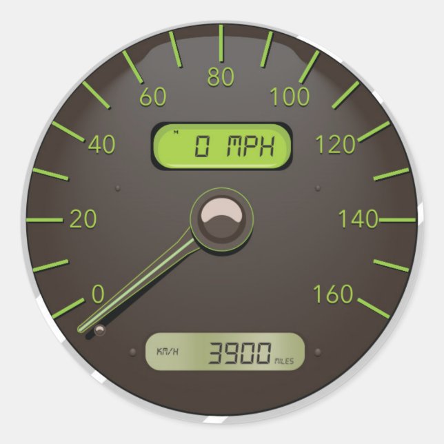 Cartoon Runder Aufkleber (Vorderseite)