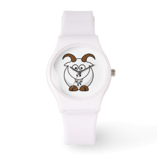 Cartoon Saanen Goat Armbanduhr