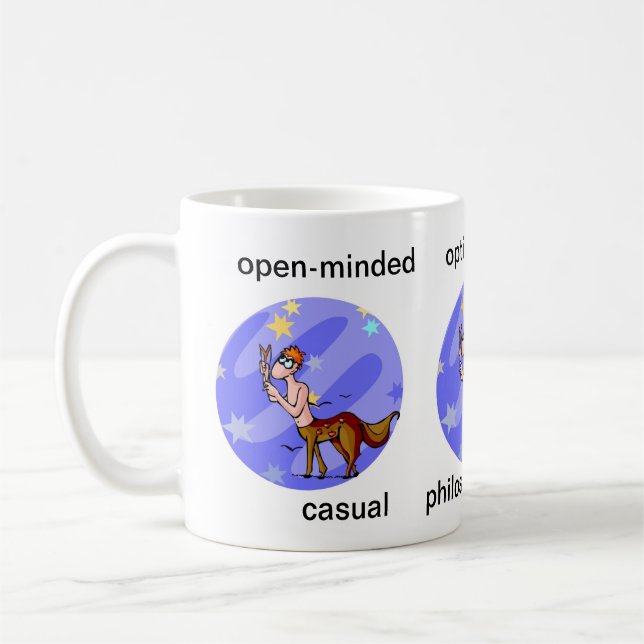 Cartoon Sagittarius Centaur Express Kaffeetasse (Links)