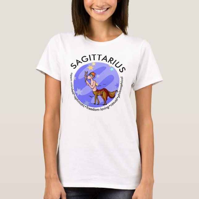 Cartoon Sagittarius Centaur T-Shirt (Vorderseite)