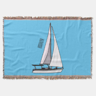 Cartoon Sailboat Decke