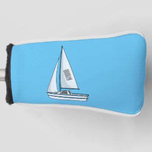 Cartoon Sailboat Golf Headcover
