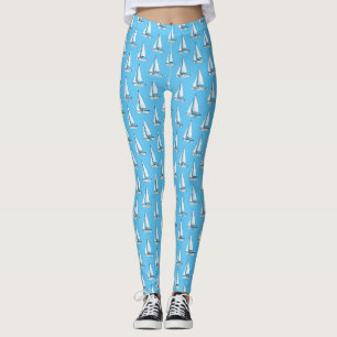 Cartoon Sailboat Leggings