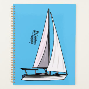 Cartoon Sailboat Planer