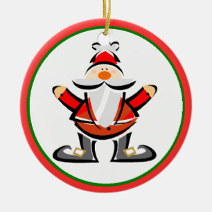 Cartoon Santa Claus Keramik Ornament