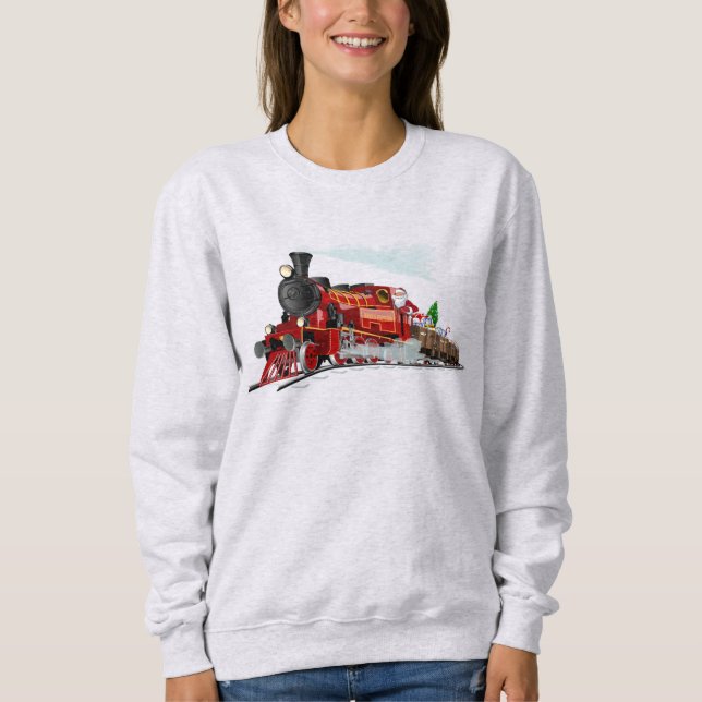 Cartoon Santa Express Sweatshirt (Vorderseite)