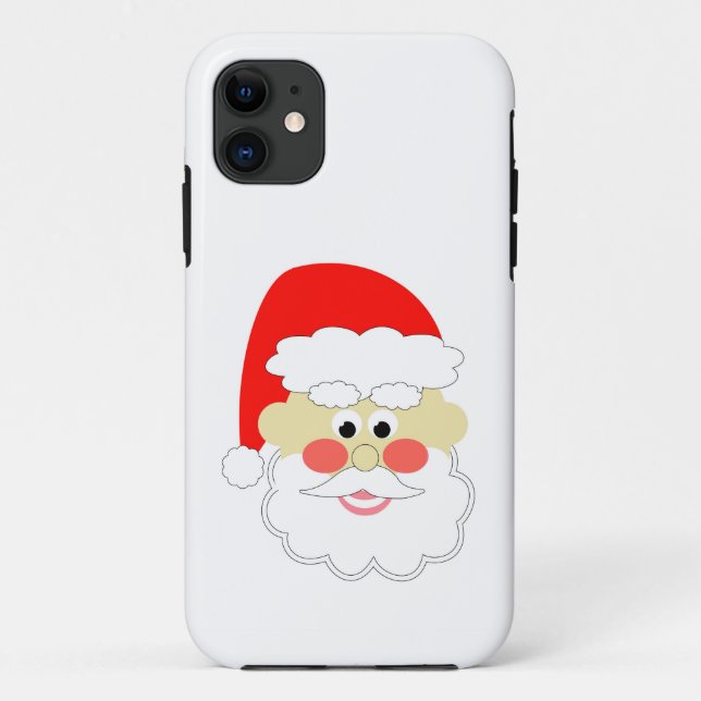 Cartoon santa, weiße Weihnachtskinder Case-Mate iPhone Hülle (Rückseite)