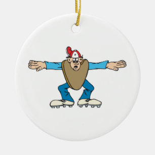 Cartoon-Schiedsrichter ruft SAFE Keramikornament
