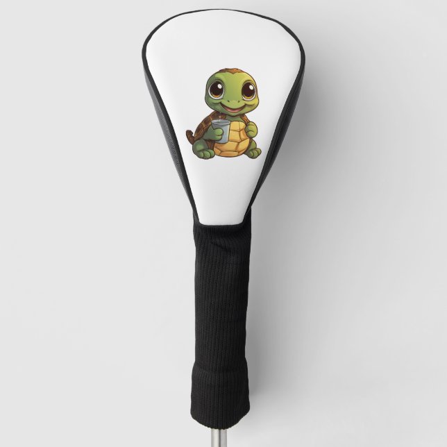 Cartoon-Schildkröte Golf Headcover (Vorderseite)
