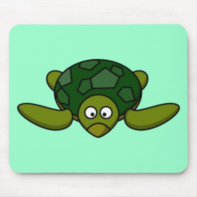 Cartoon-Schildkröte Mousepad (Vorne)