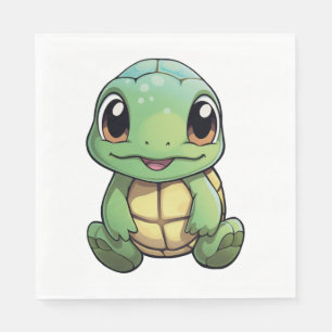 Cartoon-Schildkröte Serviette