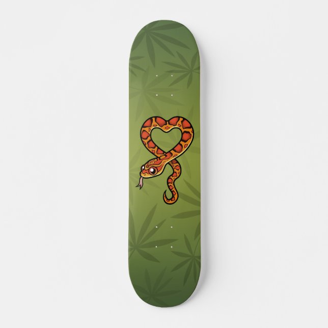 Cartoon-Schlange Skateboard (Vorne)