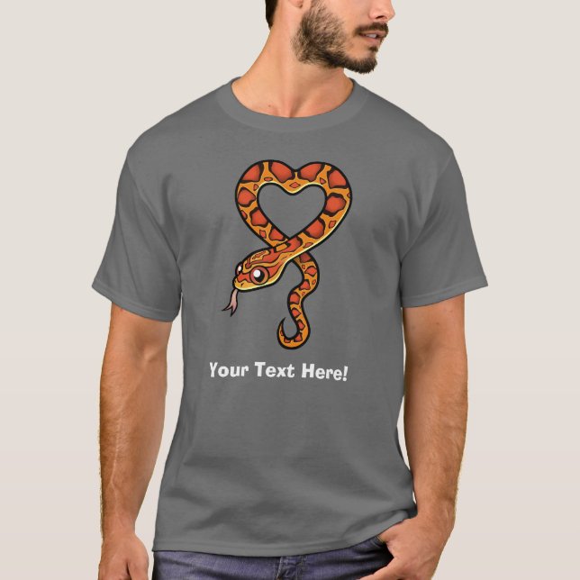 Cartoon-Schlange T-Shirt (Vorderseite)