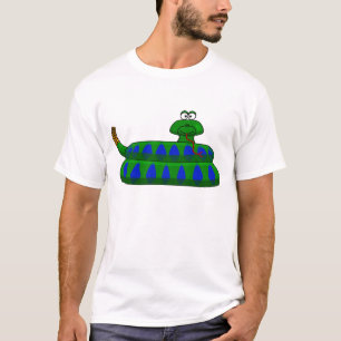 Cartoon-Schlangen-Männer-Shirt T-Shirt