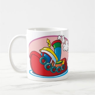 Cartoon-Schlepper Kaffeetasse