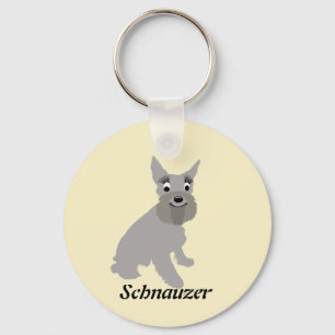Cartoon Schnauzer Schlüsselanhänger