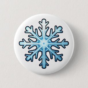 Cartoon-Schneeflocke Button