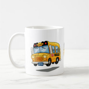 Cartoon School Buses Kaffeetasse
