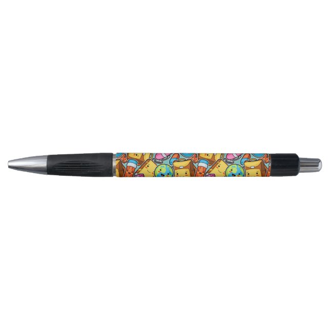 Cartoon School Pattern Kugelschreiber (Vorderseite)