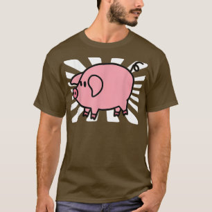 Cartoon Schwein I Niedlich Schwein I Kinder Schwei T-Shirt
